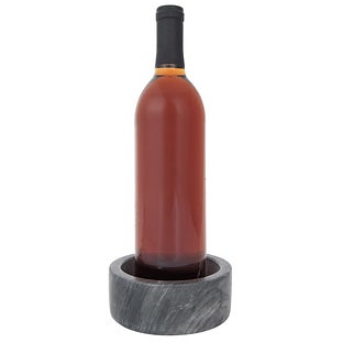 Artifacts Trading Company Marble Wine Bottle Coaster - White matte